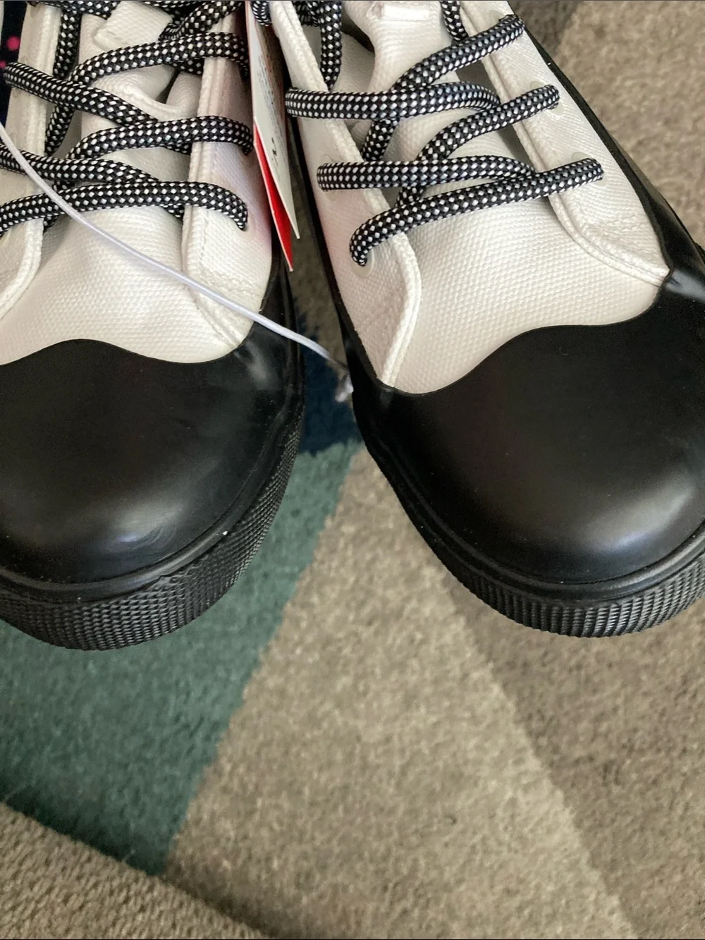 Hunter for Target White and Black Kids Rain Boots
